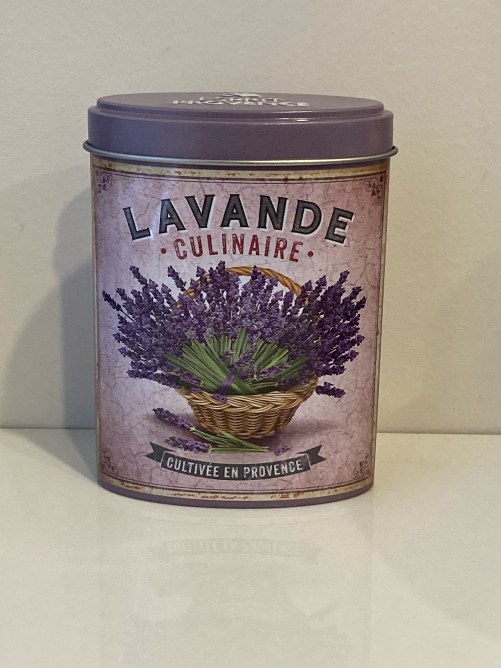 Lavande Culinaire Lavender Empty Tin in Purple Refill Reuse